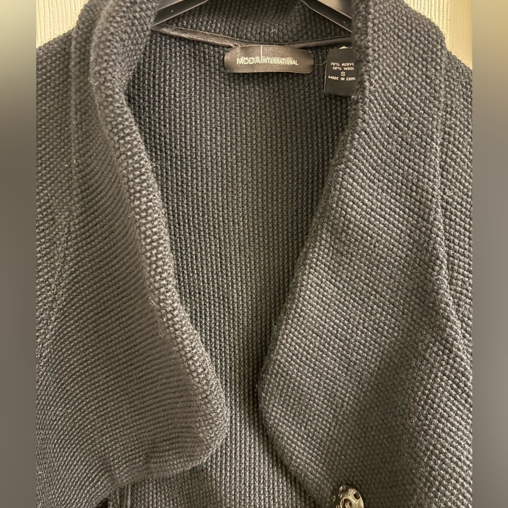 Black Cropped Jacket - image 2